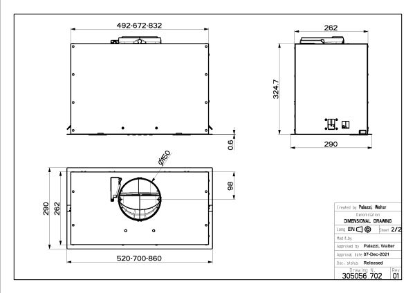 FABER S.p.A. 305.0665.358, 570 m³/t, B, A, D, 63 dB, 670 m³/t