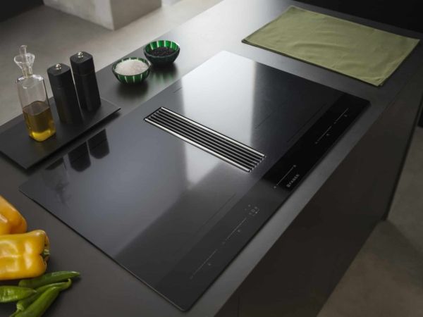 FABER S.p.A. GALILEO STRIPES F830, Sort, Indbygget, 83 cm, Zone induktionskogeplade, Glas, 4 zone(s)