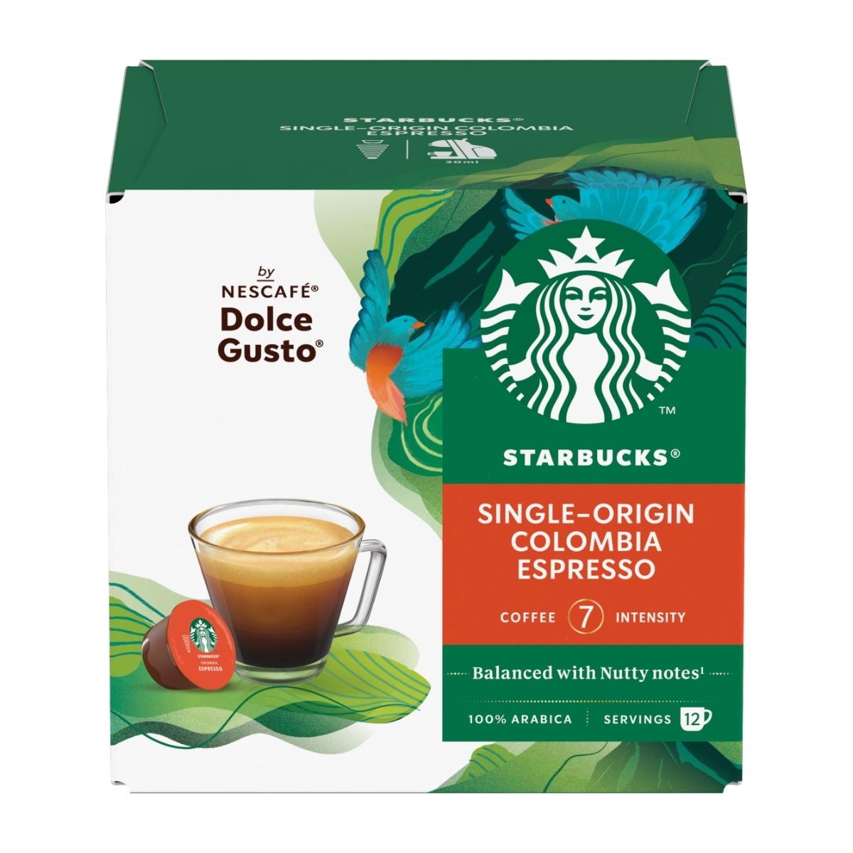 Starbucks® Single-Origin Colombia kaffekapsler fra NESCAFÉ® Dolce Gusto®, 12 stk.