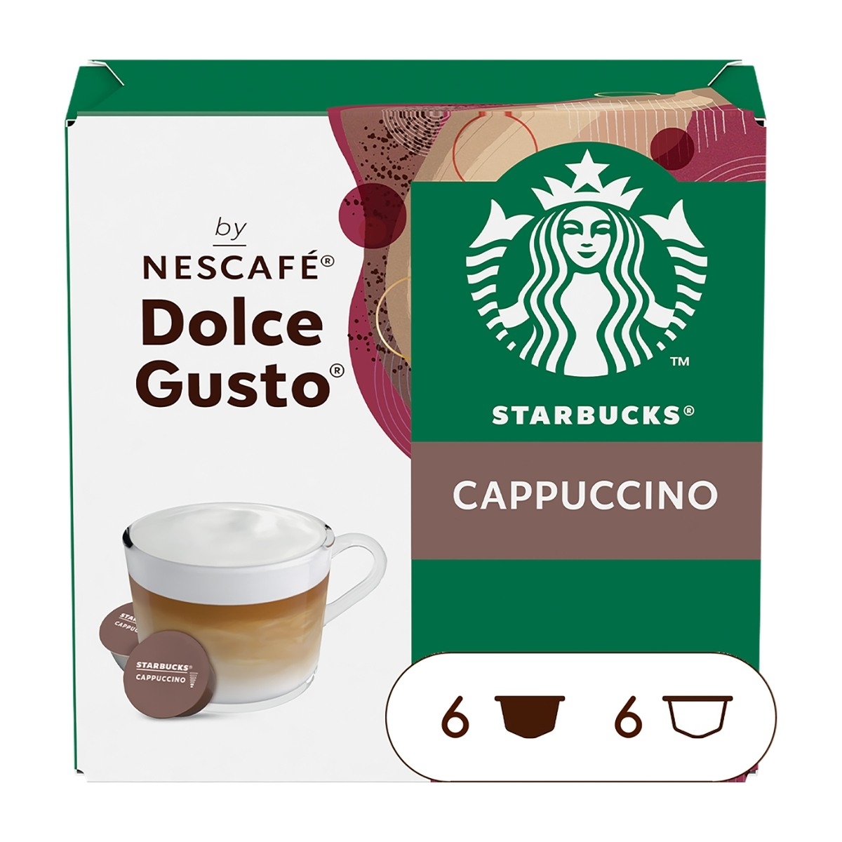 Starbucks Cappuccino kaffekapsler By Nescafe Dolce gusto