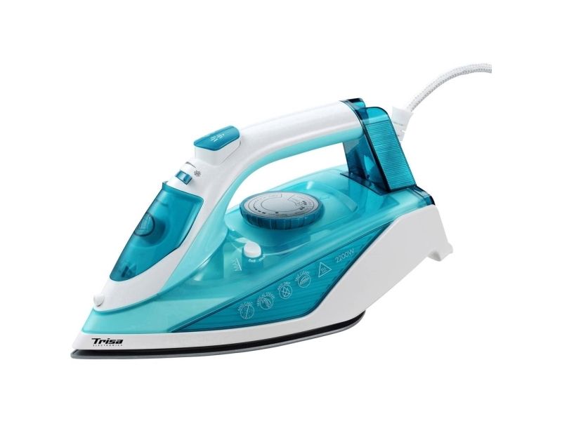 Trisa Comfort Steam i5714, Dampstrygejern, Keramisk strygesål, 1,9 m, 35 g/min, Turkis, 100 g/min billede 2