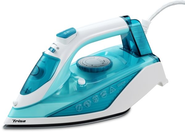 Trisa Comfort Steam i5714, Dampstrygejern, Keramisk strygesål, 1,9 m, 35 g/min, Turkis, 100 g/min billede 1