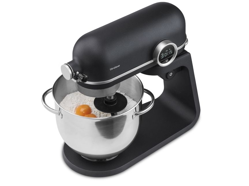 Trisa Kitchen Professional, 5,2 L, Sort, Rustfrit stål, Dreje, Slå, Mikse, Omrøre, 2 kg, 1 m