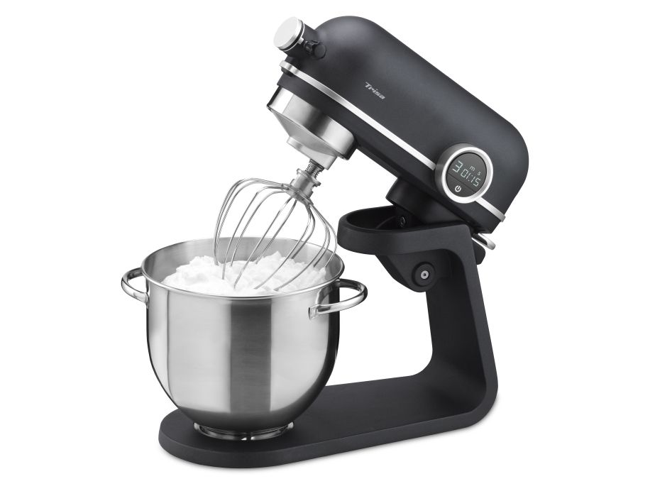 Trisa Kitchen Professional, 5,2 L, Sort, Rustfrit stål, Dreje, Slå, Mikse, Omrøre, 2 kg, 1 m