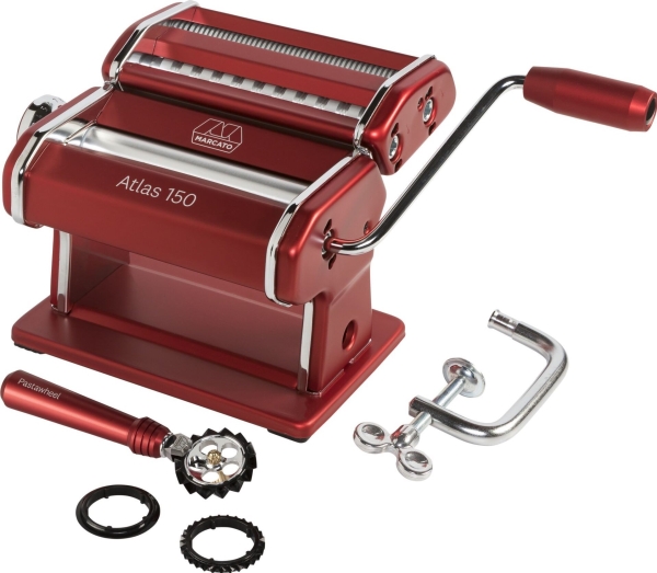 Marcato ATLAS 150 ROSSA+ PASTA- WHEEL ROSSO (AT-150-RSO-PW)