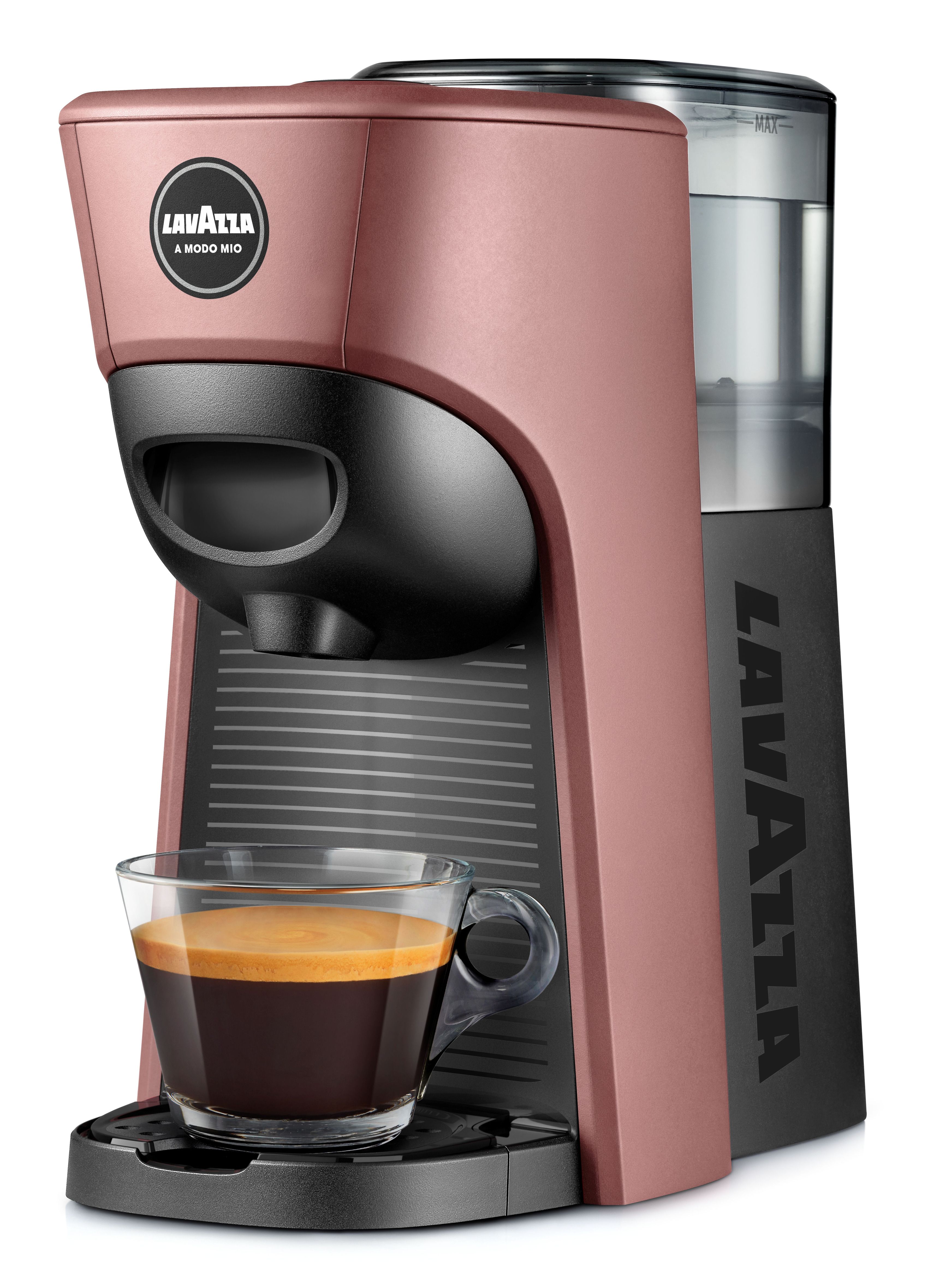 Lavazza LM 840 Tiny Eco, Kapsel kaffemaskine, 0,6 L, Kaffekapsel, 1450 W, Sort, Lyserød billede 1