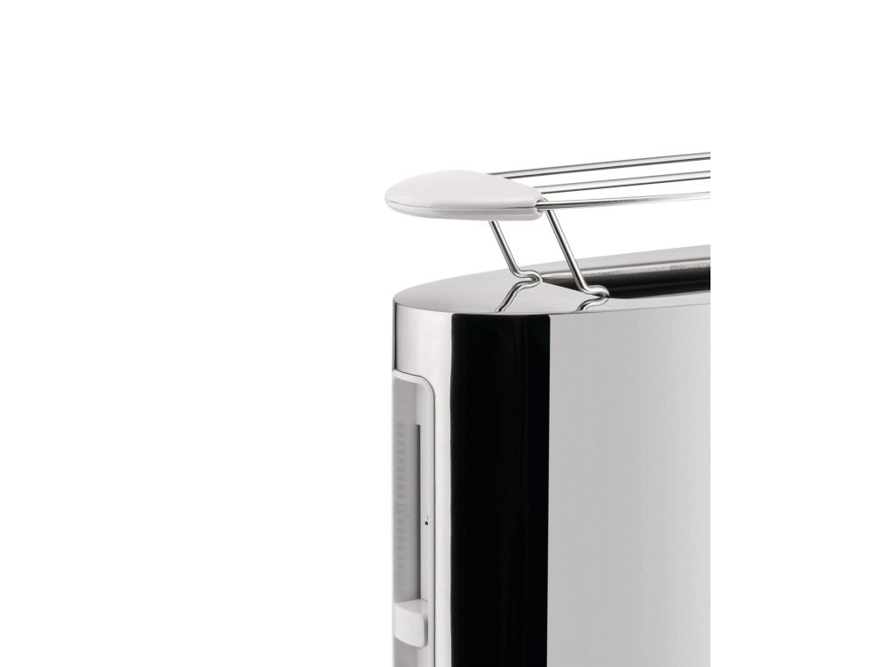 Alessi SG68 - Brødrister - 2 skive - 1 Holdere - mirror polished stainless steel/white