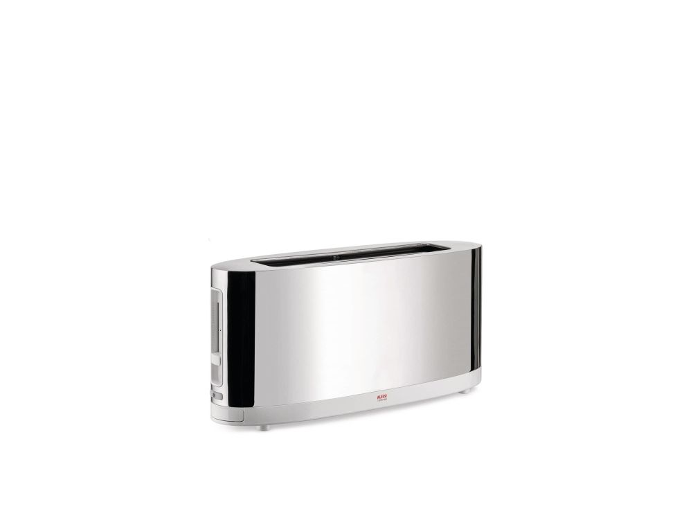Alessi SG68 - Brødrister - 2 skive - 1 Holdere - mirror polished stainless steel/white