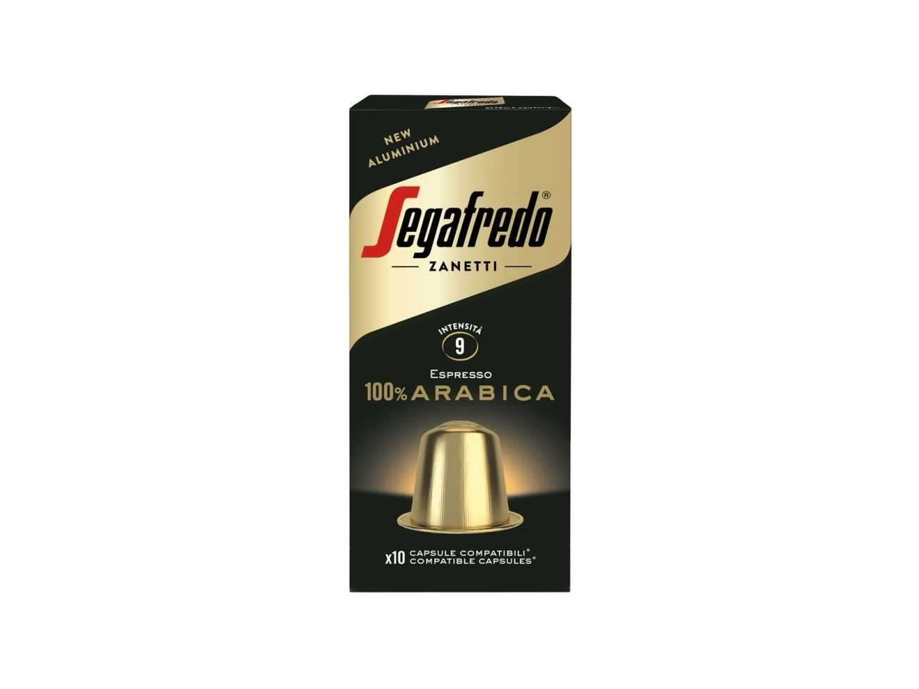 Segafredo 100% Arabica, Kaffekapsel, Espresso, Medium ristet, Nespresso, 51 g, Kasse