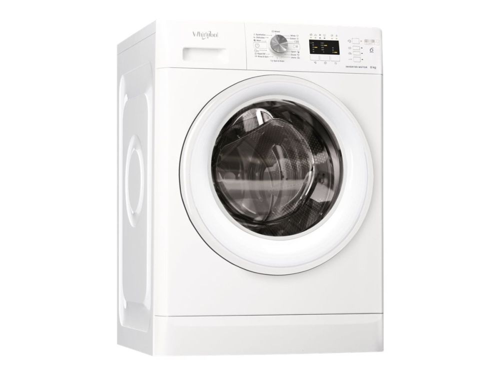Whirlpool FFL 6238 W EE - Vaskemaskine - bredde: 59.5 cm - dybde: 57.5 cm - højde: 84.5 cm - frontbetjening - 52 liter - 6 kg - 1200 rpm - hvid