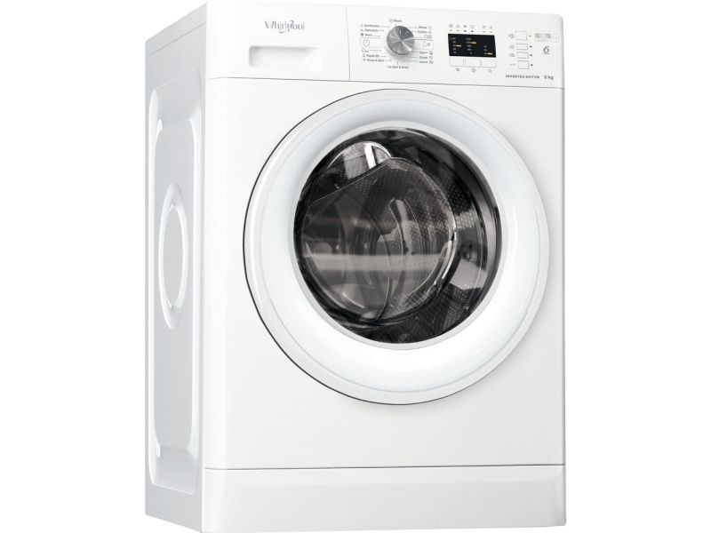 Whirlpool FFL 6238 W EE - Vaskemaskine - bredde: 59.5 cm - dybde: 57.5 cm - højde: 84.5 cm - frontbetjening - 52 liter - 6 kg - 1200 rpm - hvid