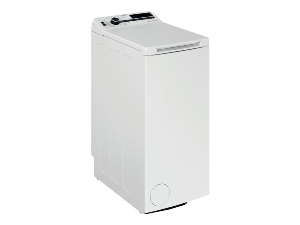 Whirlpool TDLRBX 6252BS EU - Vaskemaskine - bredde: 40 cm - dybde: 60 cm - højde: 90 cm - topbetjening - 42 liter - 6 kg - 1151 rpm - hvid
