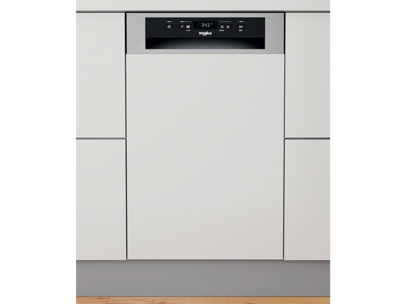 WHIRLPOOL Z066640 - Opvaskemaskine - Sort, Rustfrit stål