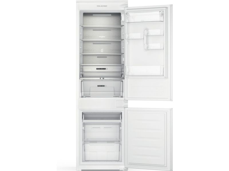Whirlpool WHC18 T132, 250 L, No Frost (køleskab), N-ST, 7 kg/24t, E, Frisk zone, aflukke