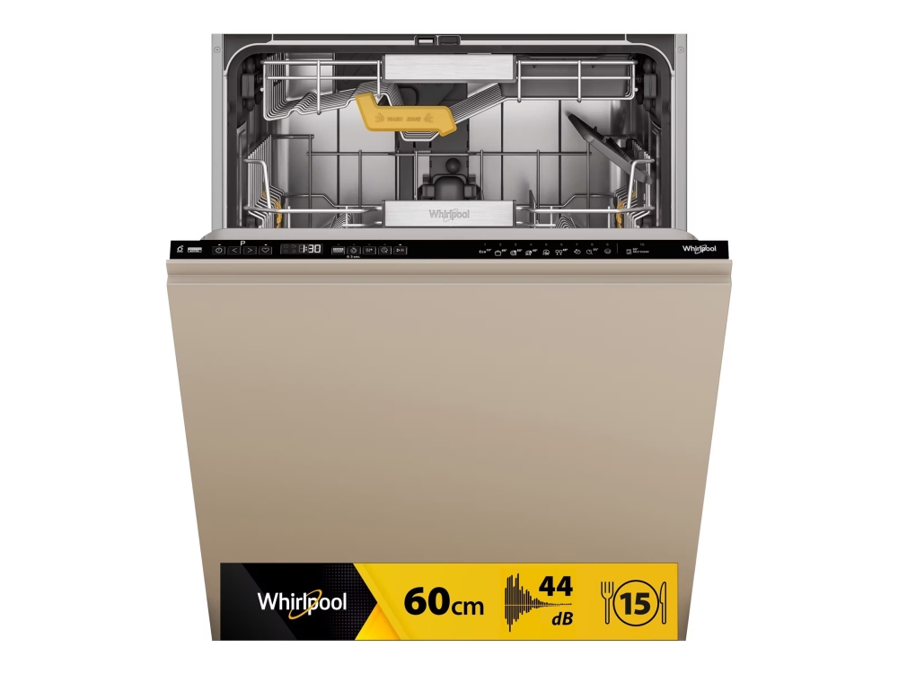 Whirlpool WH8IC15B4M6LHC0 - Opvaskemaskine - til indbygning - Niche - bredde: 60 cm - dybde: 56 cm - højde: 82 cm - sort