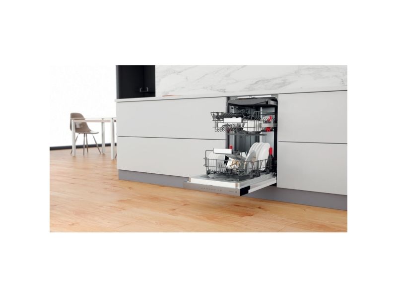 WHIRLPOOL WSBO 3O34 PFX - Opvaskemaskine - Sort