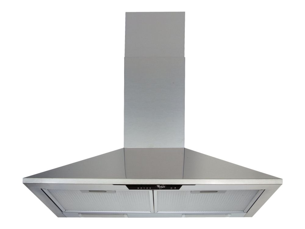 Whirlpool AKR 685/1 IX - Hætte - skorsten - bredde: 59.8 cm - dybde: 45 cm - udsugning & recirculation - med inlinemotor - inox