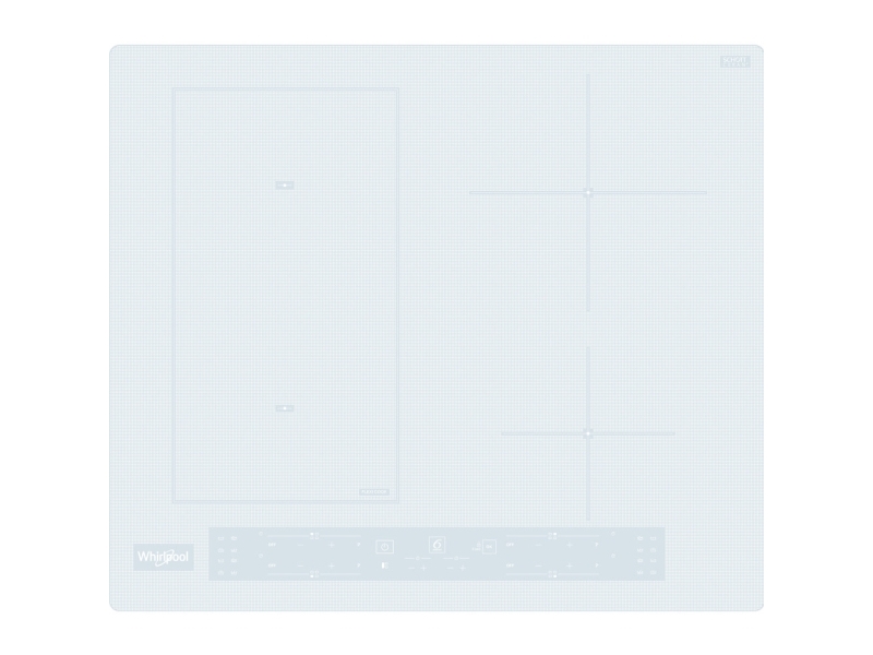 Whirlpool WL B4560 NE/W, Hvid, Indbygget, 59 cm, Zone induktionskogeplade, 4 zone(s), 4 zone(s)