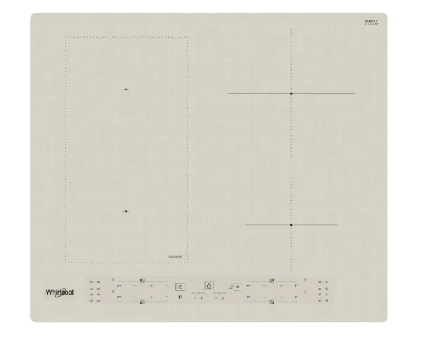 Whirlpool WLB6860NE/S, Sølv, Indbygget, Zone induktionskogeplade, Keramisk, 4 zone(s), 4 zone(s)