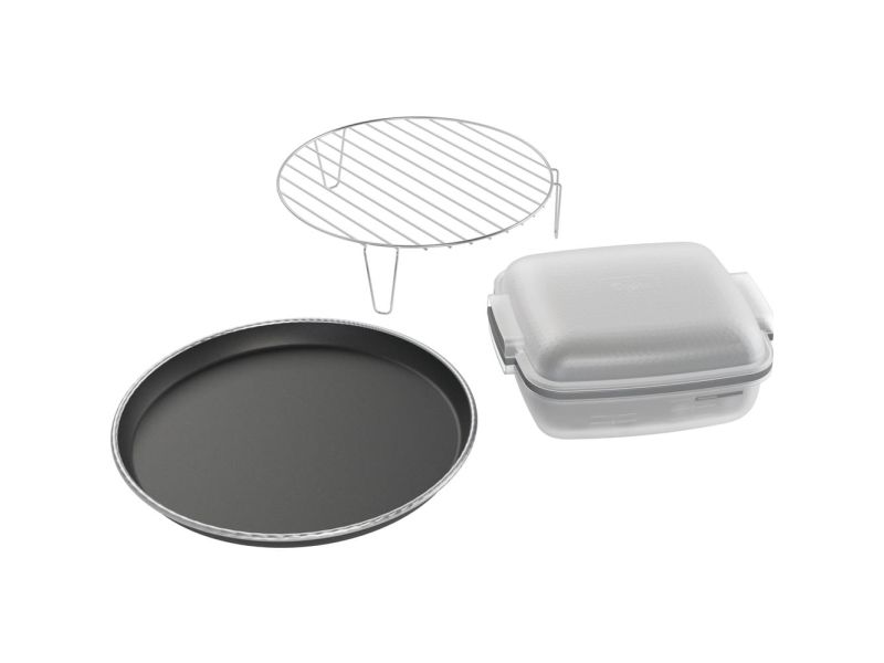 Whirlpool AMW 6440 FB - Mikrobølgeovn med grill - til indbygning - 31 liter - 1000 W - sort