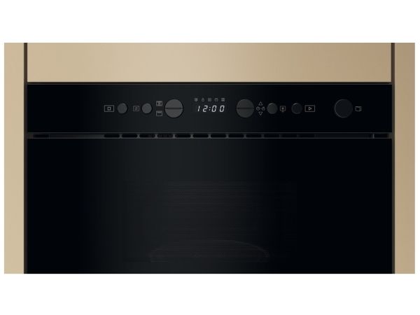 Whirlpool WMN14BB, Indbygget, Grill mikroovn, 22 L, 750 W, Indbygget skærm, LCD