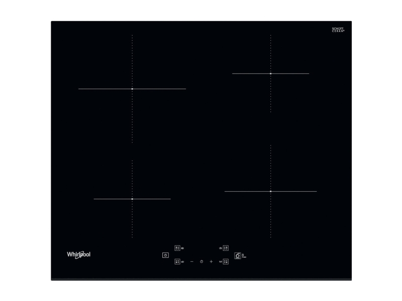Whirlpool WS Q2760 BF, Sort, Indbygget, 60 cm, Zone induktionskogeplade, Keramisk, 4 zone(s)