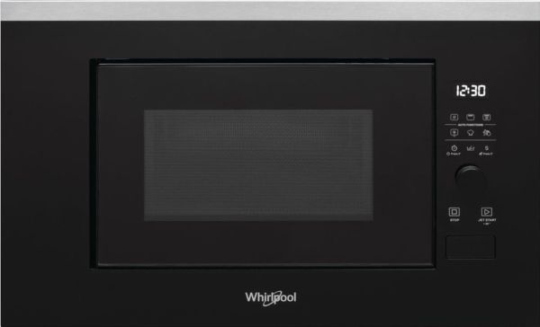 Whirlpool WMF200GNB - Mikrobølgeovn med grill - til indbygning - 20 liter - 800 W - sort
