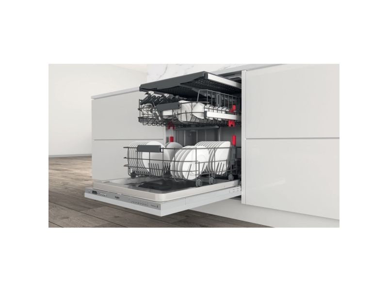 Whirlpool WI 7020 PF, Fuldt indbygget, Fuld størrelse (60 cm), Sølv, 1,3 m, 1,55 m, 1,5 m