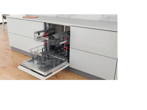 WHIRLPOOL WIP 4T133 PE S - Opvaskemaskine - Sort, Rustfrit stål