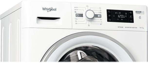 Whirlpool FWDG 971682E WSV EU N - Vaske-/tørremaskine billede 2