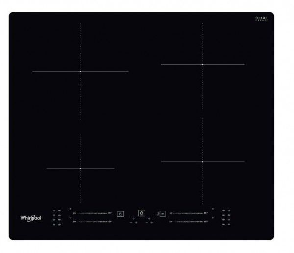 Whirlpool WS S4060 BF, Sort, Indbygget, 60 cm, Zone induktionskogeplade, Keramisk, 4 zone(s) billede 3