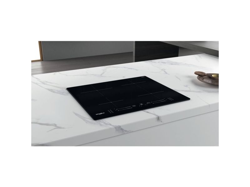 Whirlpool WS S4060 BF, Sort, Indbygget, 60 cm, Zone induktionskogeplade, Keramisk, 4 zone(s) billede 2