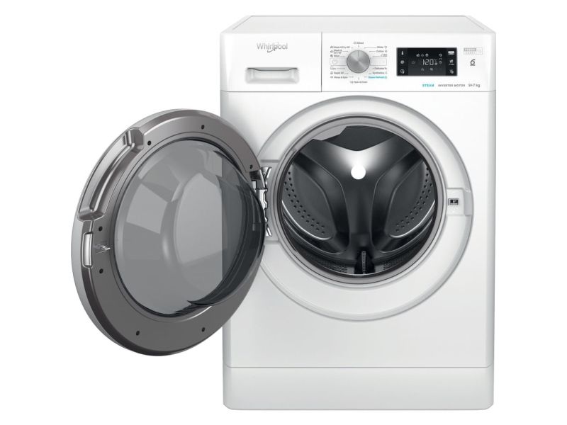 Whirlpool FFWDB 976258 SV EE, Front-læsning, Fritstående, Hvid, Venstre, 7 kg, 1551 rpm billede 4
