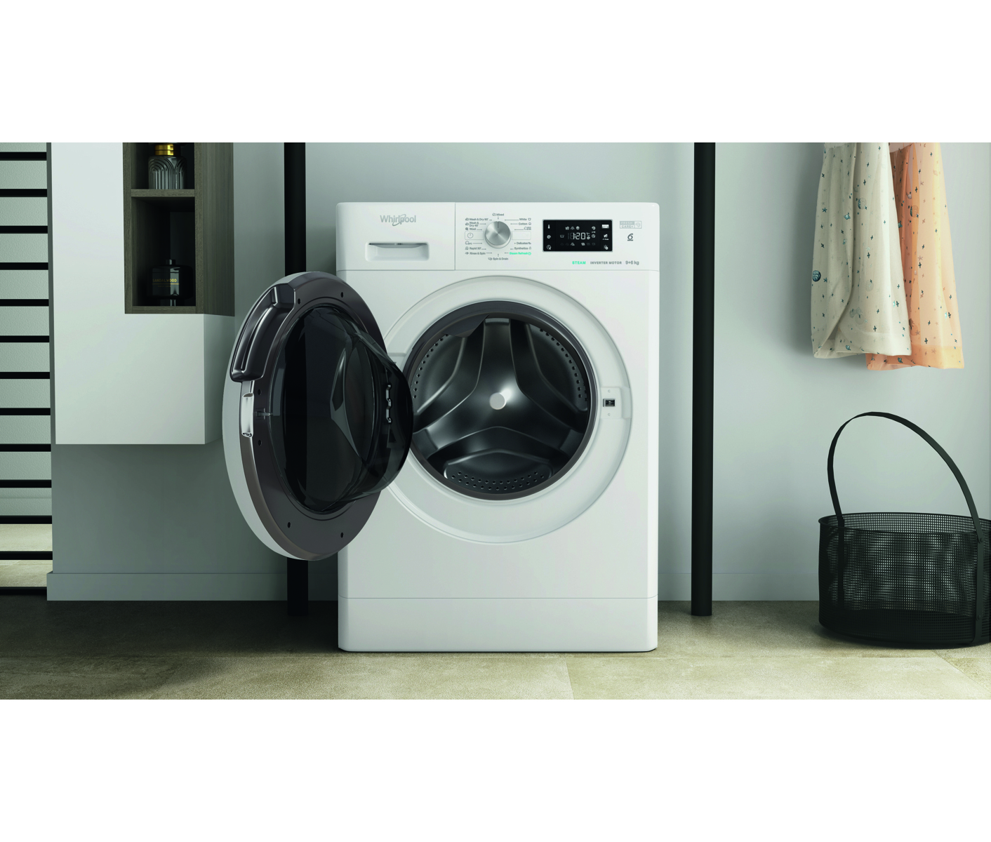 Whirlpool FFWDB964369WVEe Vaske-tørremaskine billede 4