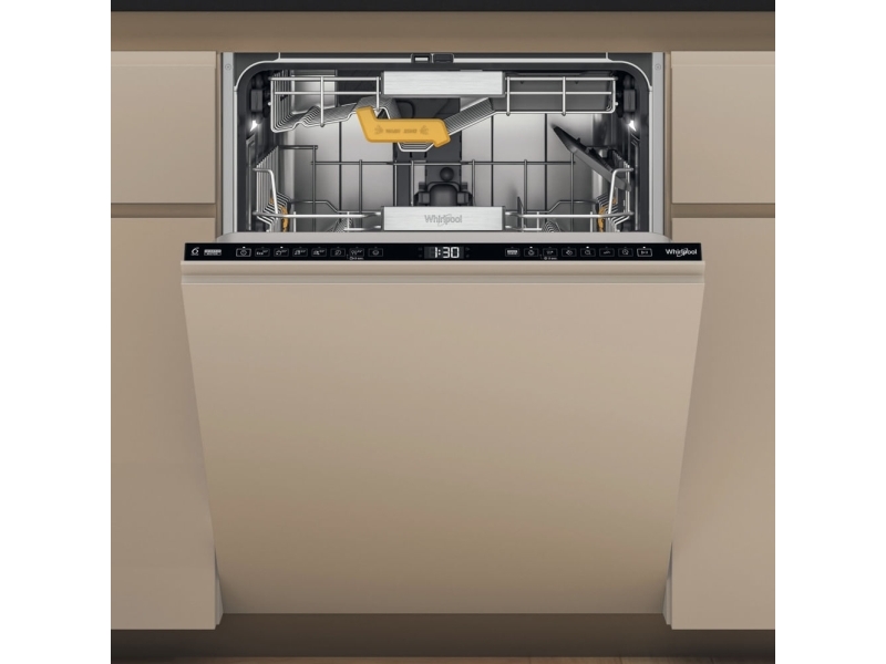 WHIRLPOOL W8I HF58 TU - Opvaskemaskine - Sort