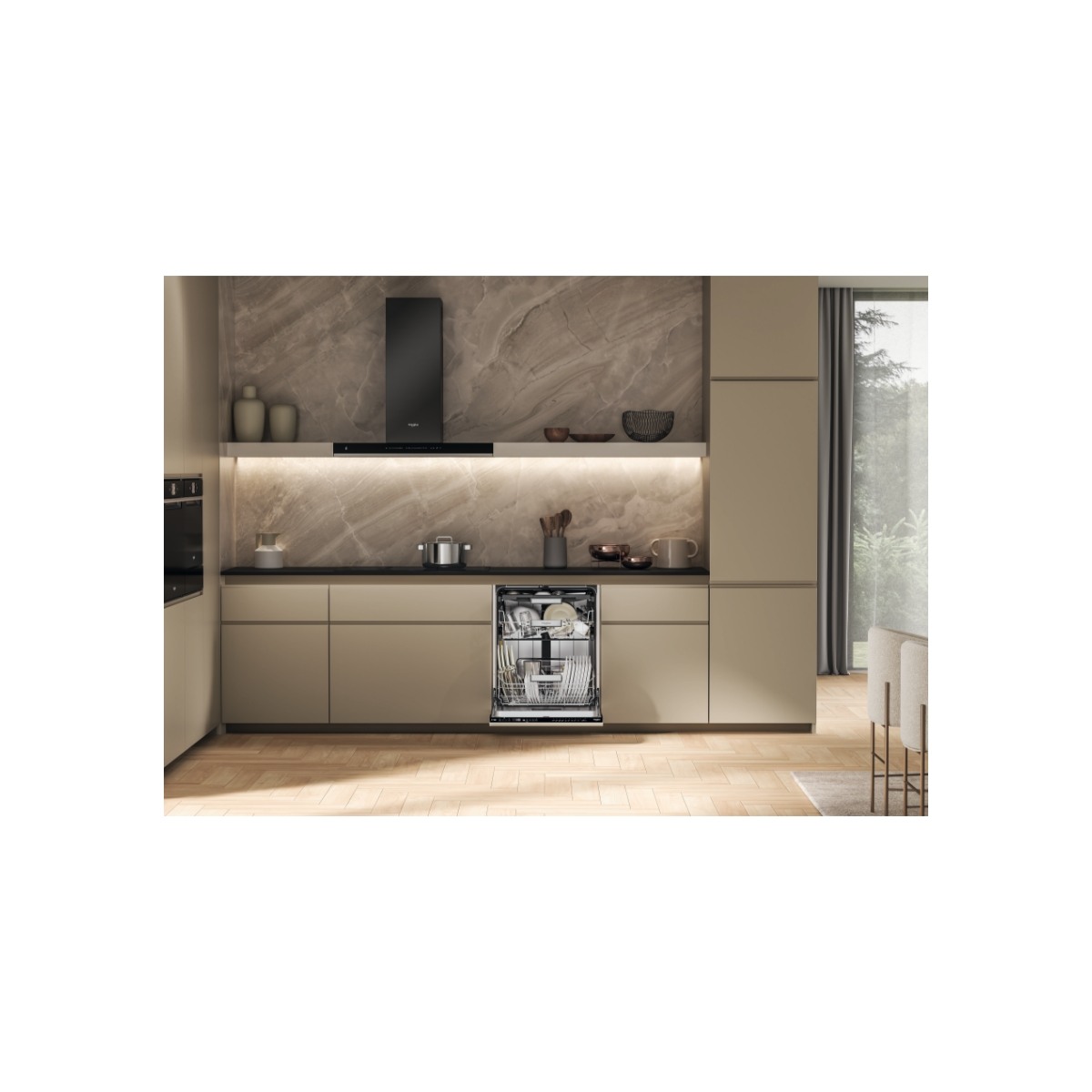 Whirlpool W7I HP40 L integreret opvaskemaskine