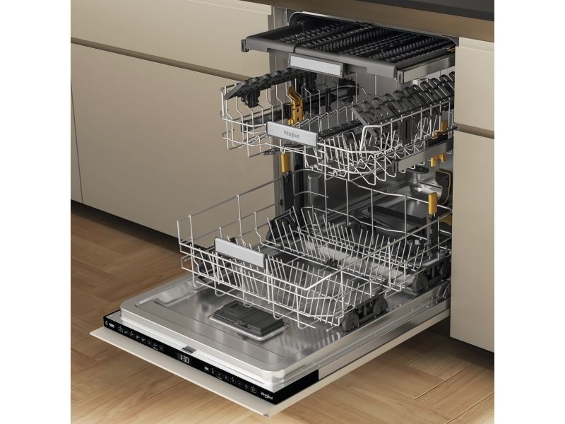 WHIRLPOOL W7IHF60TUS - Opvaskemaskine - Sort billede 3