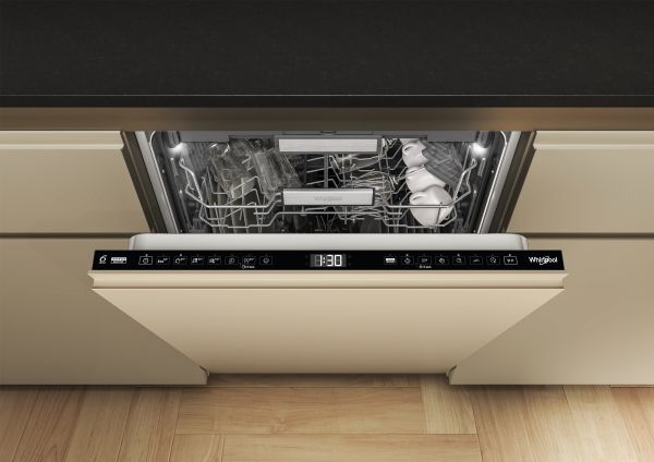 WHIRLPOOL W7IHF60TUS - Opvaskemaskine - Sort billede 4