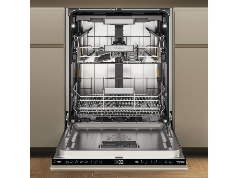 WHIRLPOOL W7IHF60TUS - Opvaskemaskine - Sort billede 2