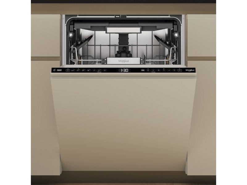 WHIRLPOOL W7IHF60TUS - Opvaskemaskine - Sort