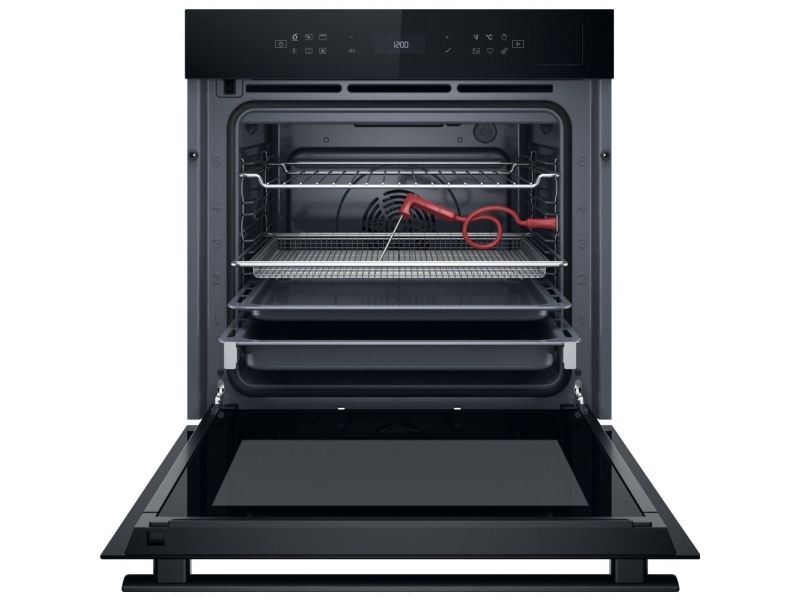 Whirlpool W Collection WOI6A8FPT1SBA - Ovn - med dampfunktion - til indbygning - niche - bredde: 56 cm - dybde: 55 cm - højde: 58.3 cm - med selv-rengøring - Klasse A+ - sort