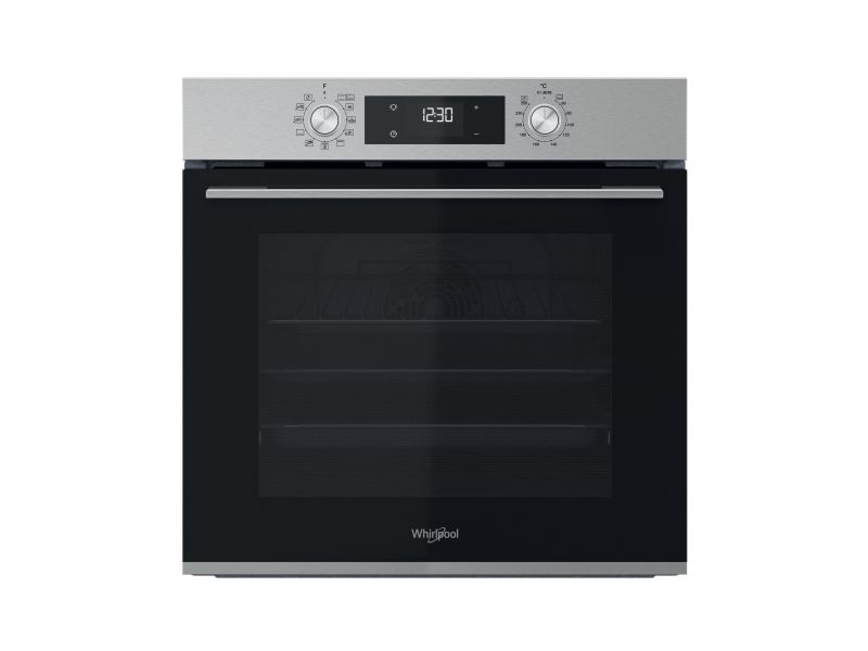 Whirlpool OMK58HU1X - Ovn - til indbygning - niche - bredde: 56 cm - dybde: 56 cm - højde: 58.3 cm - med selv-rengøring - Klasse A+ - rustfrit stål
