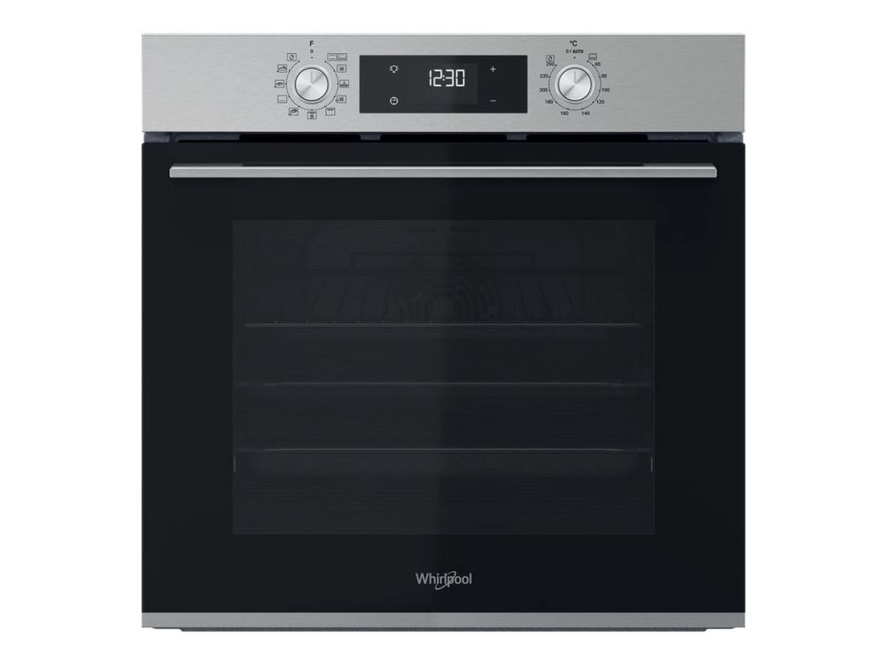 Whirlpool OMK58HU1X - Ovn - til indbygning - niche - bredde: 56 cm - dybde: 56 cm - højde: 58.3 cm - med selv-rengøring - Klasse A+ - rustfrit stål