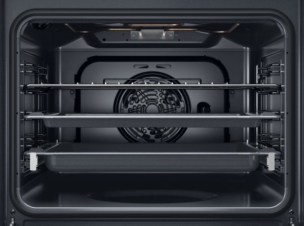 Whirlpool OMK58HU1X - Ovn - til indbygning - niche - bredde: 56 cm - dybde: 56 cm - højde: 58.3 cm - med selv-rengøring - Klasse A+ - rustfrit stål
