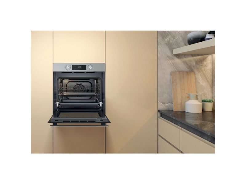 Whirlpool OMR58HU1X, Medium, Elektrisk ovn, 71 L, 2900 W, 71 L, Hydro