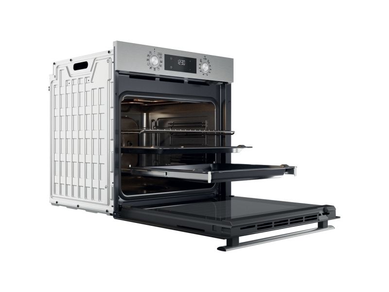 Whirlpool OMR58HU1X, Medium, Elektrisk ovn, 71 L, 2900 W, 71 L, Hydro