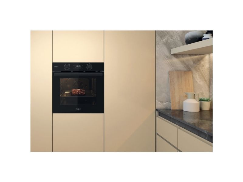 Whirlpool Elements Steam OMSR58RU1SB, Medium, Elektrisk ovn, 71 L, 71 L, Blæsertvungen, 2200 W billede 4