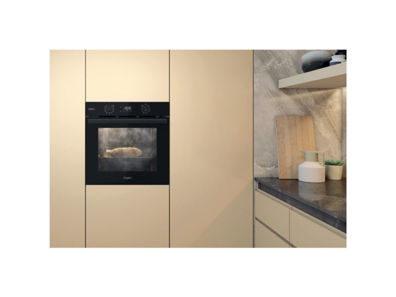 Whirlpool Elements Steam OMSR58RU1SB, Medium, Elektrisk ovn, 71 L, 71 L, Blæsertvungen, 2200 W billede 2