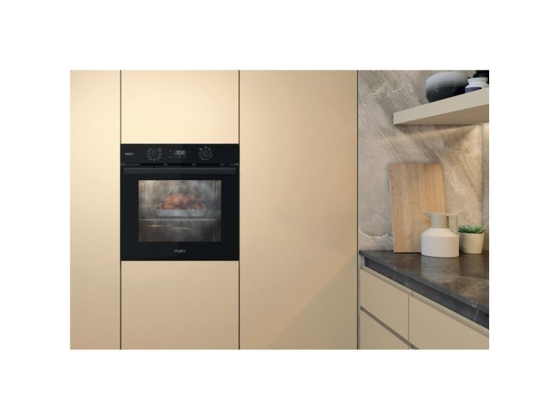 Whirlpool Elements Steam OMSR58RU1SB, Medium, Elektrisk ovn, 71 L, 71 L, Blæsertvungen, 2200 W billede 3