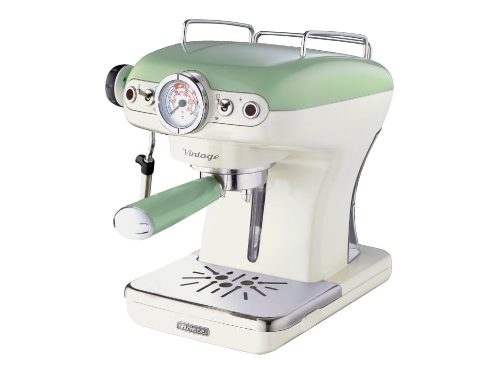 Ariete 1389 Vintage - coffee machine with cappuccinatore - 15 bar - green